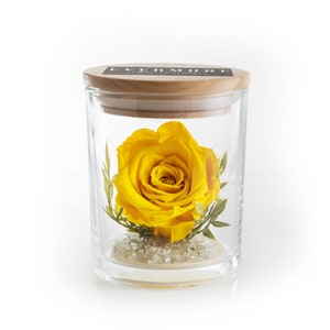 Preserved Yellow Rose Anniversary Gift - gift for girlfriend - gift for wife - gifts for her - birthday gift  by The Evermore® Rose