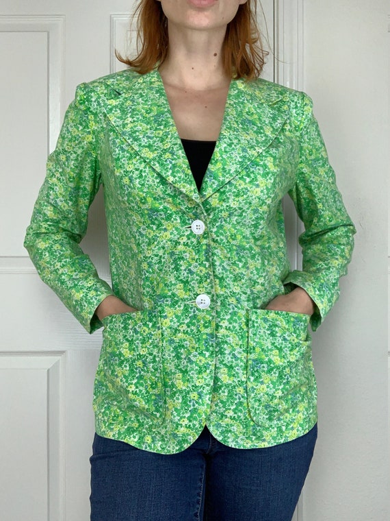 1960s Floral Blazer