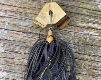 Handmade Inline Buzzbait Fishing Lure (Approx. 1/8 oz, Two Color Options)