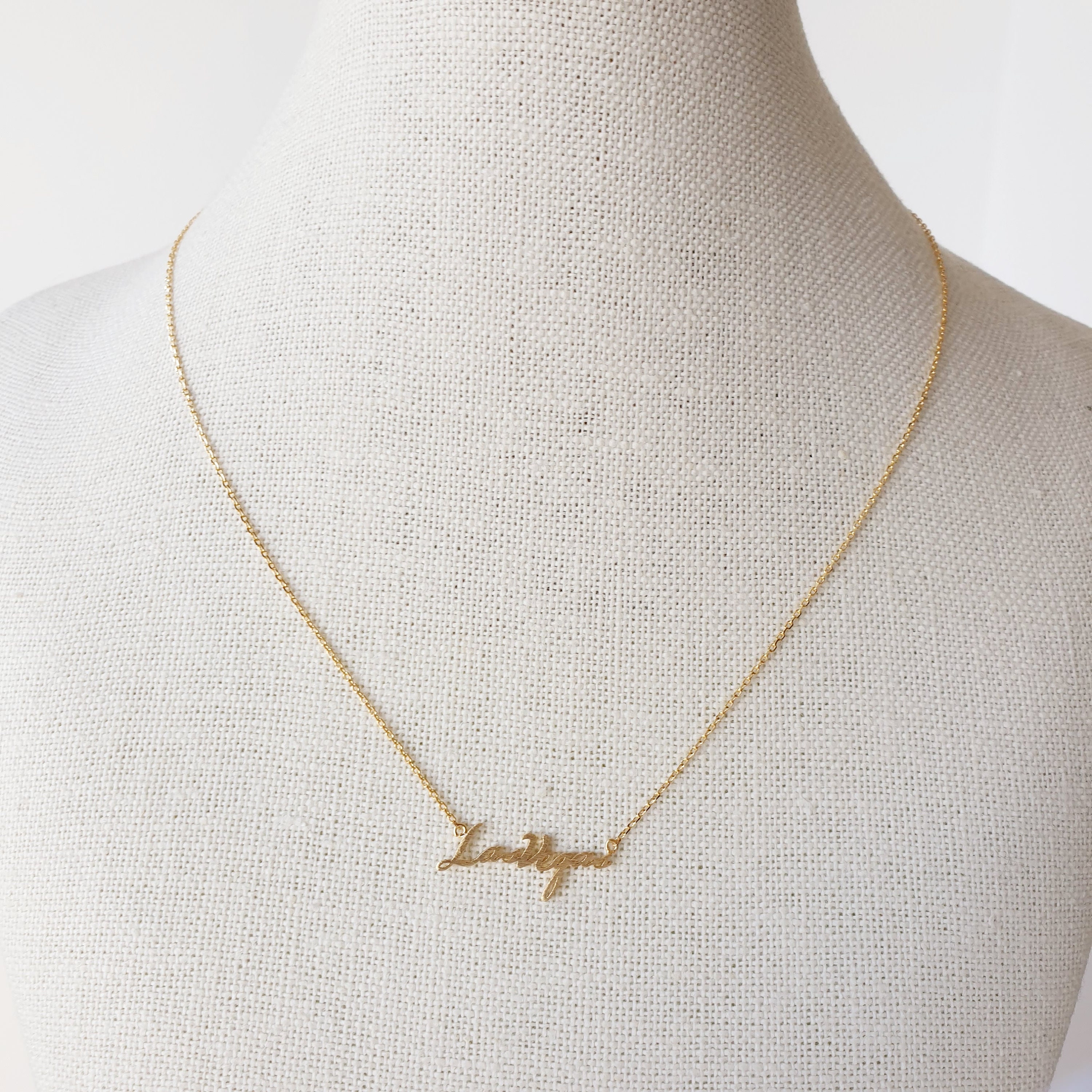 Las Vegas necklace las vegas necklace bar Necklace Gold Etsy