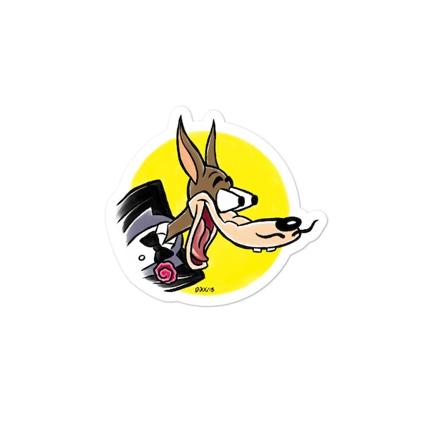 Tex Avery Wolfie sticker