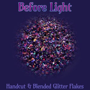 Glitter, Flakes, Gift, iridescent, purple, hot pink, Holo, Resin Art, Jewelry Design, Nail Art, Scrapbooking, “Before Light”