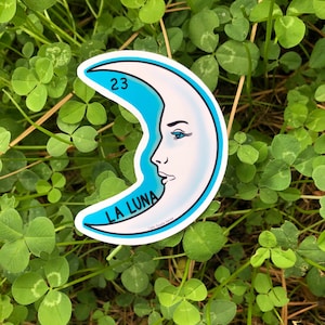 La Luna sticker, Moon sticker , La Loteria sticker, Mexican style sticker, Die cut sticker, Matte Vinyl, Sticker