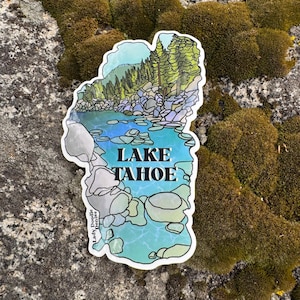 Lake Tahoe Sticker: Glossy Vinyl Die Cut Decal