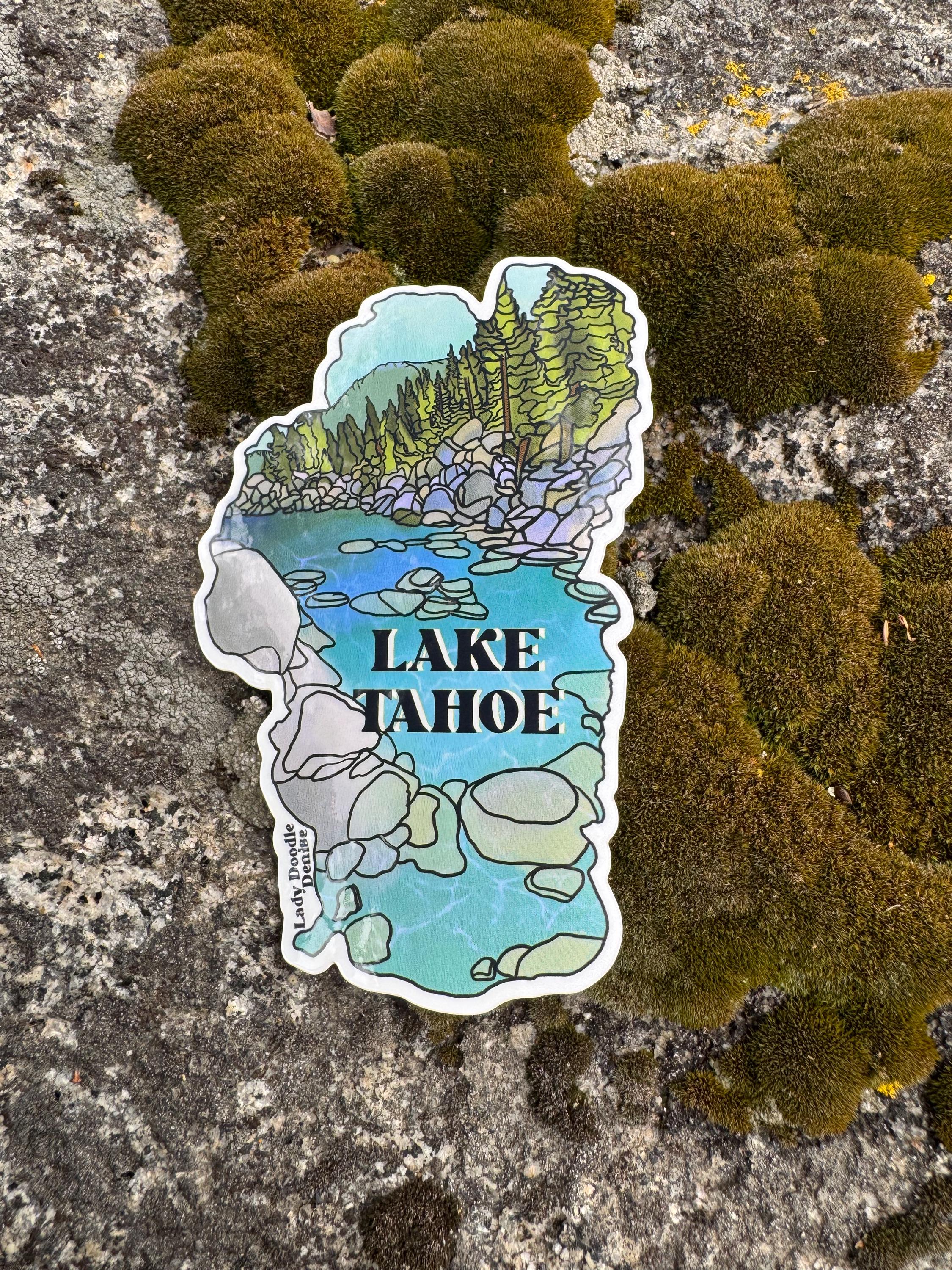 Pyramid Candles Keep Tahoe Blue Bumper Sticker - 5 Inch Weatherproof Decal  For Cars \u0026 Windows Pillar Candle, image size:2250x3000