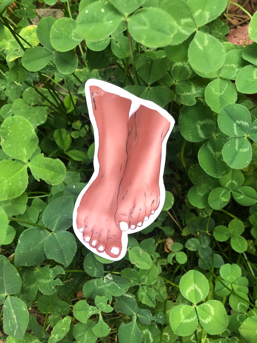 Feet Picture Feet Sticker Glossy Vinyl Sticker - Etsy