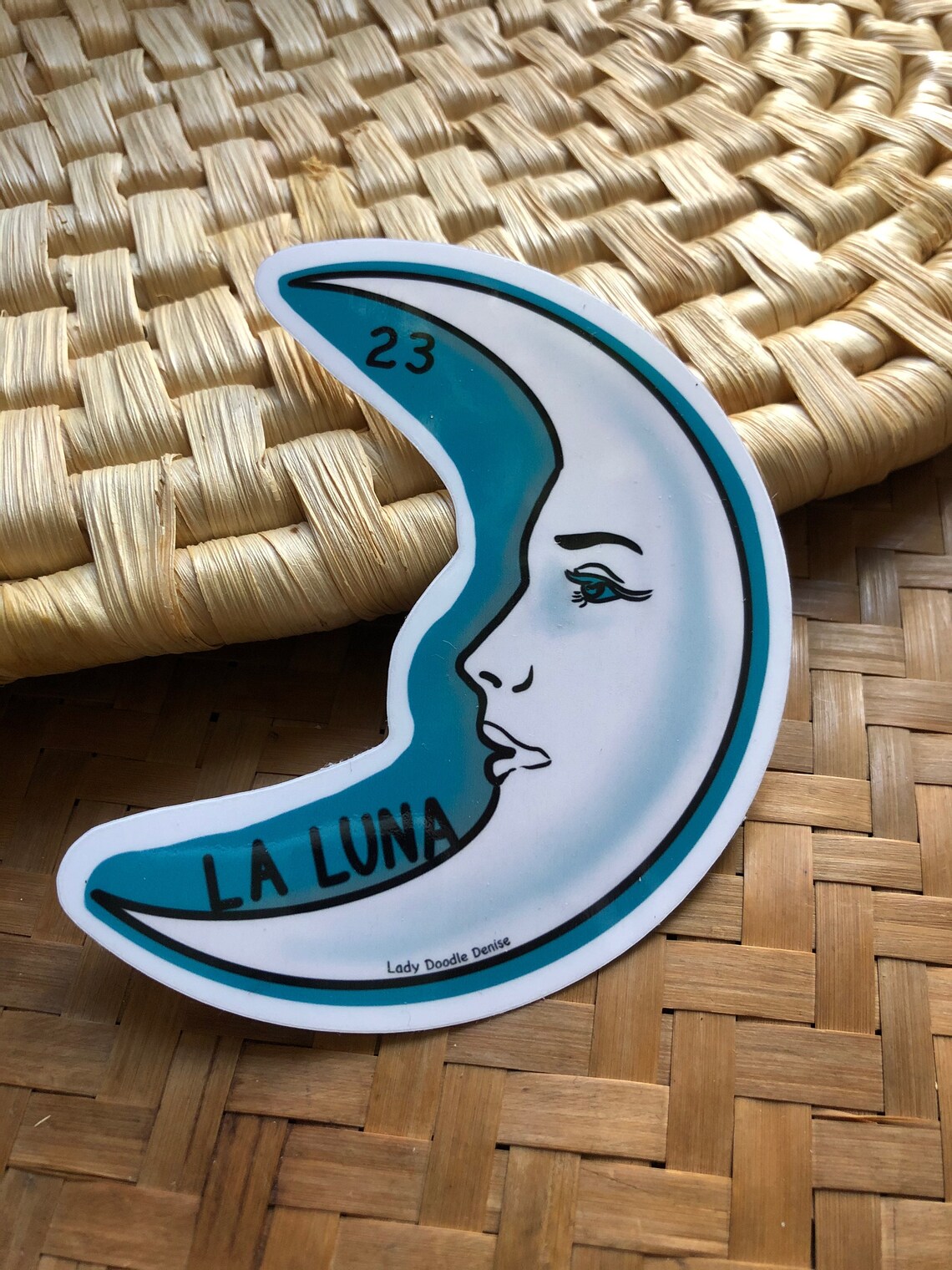 La Luna Sticker Moon Sticker La Loteria Sticker Mexican - Etsy