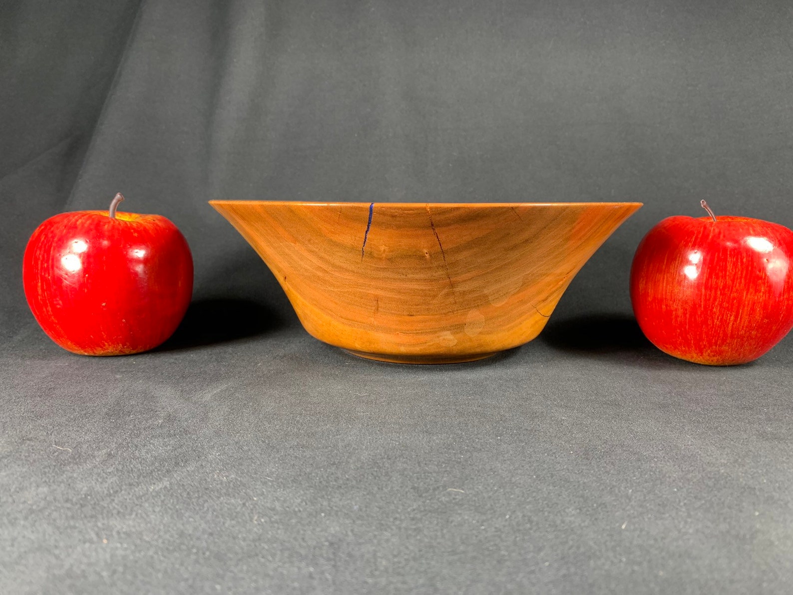 Wild Cherry Wood Bowl With Mica Powder Inlays. Etsy
