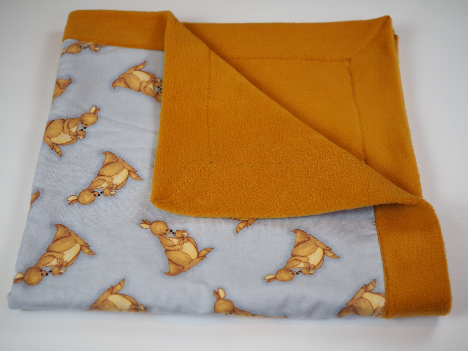 Kangaroo Blanket Fleece Blanket Throw Blanket Child Toddler Etsy