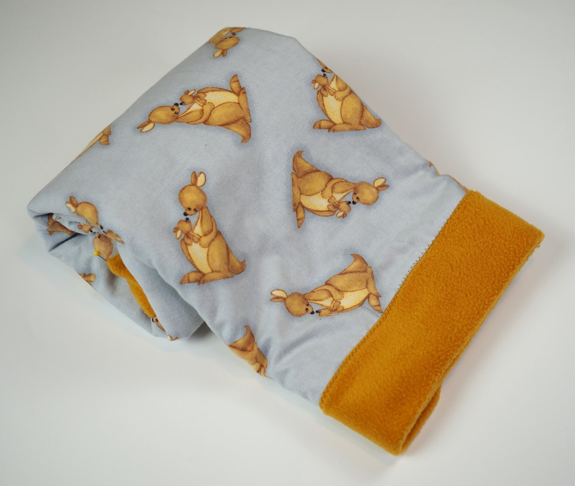 Kangaroo Blanket Fleece Blanket Throw Blanket Child Toddler Etsy