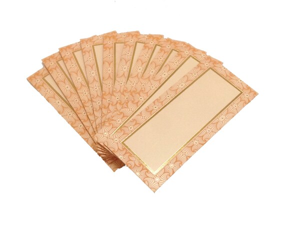 3 X Exclusive Money Wallets Salami EID Cash Brown Gold Envelopes Indian Wedding