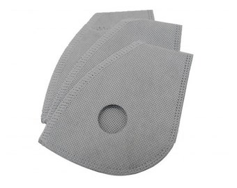 PM2.5 (Pack of 10) Activated Carbon Face Mask Filter for Pollen Allergy Pollution Cycling Outdoor Sports Anti Dust