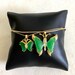 18K Gold Plated Jade Butterfly Pendant Necklace 