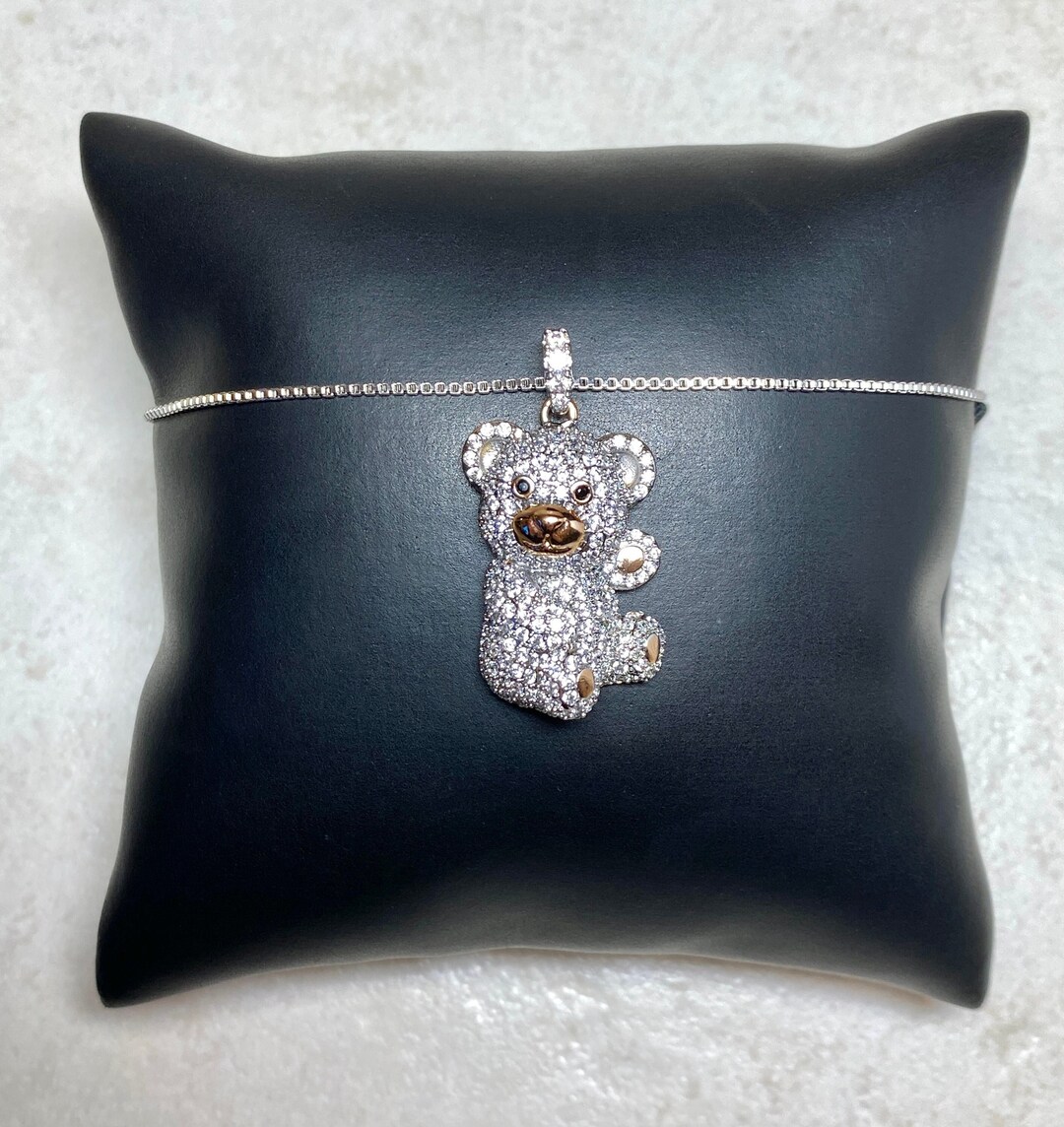 BEAR ICE-CREAM NECKLACE SILVER main image 1