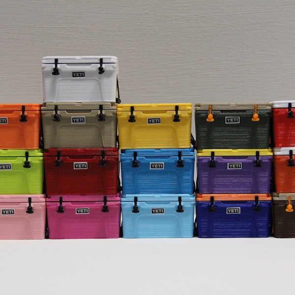 Nevera YETI SCX10 a escala 1/12, mini nevera de colores sólidos 1:12