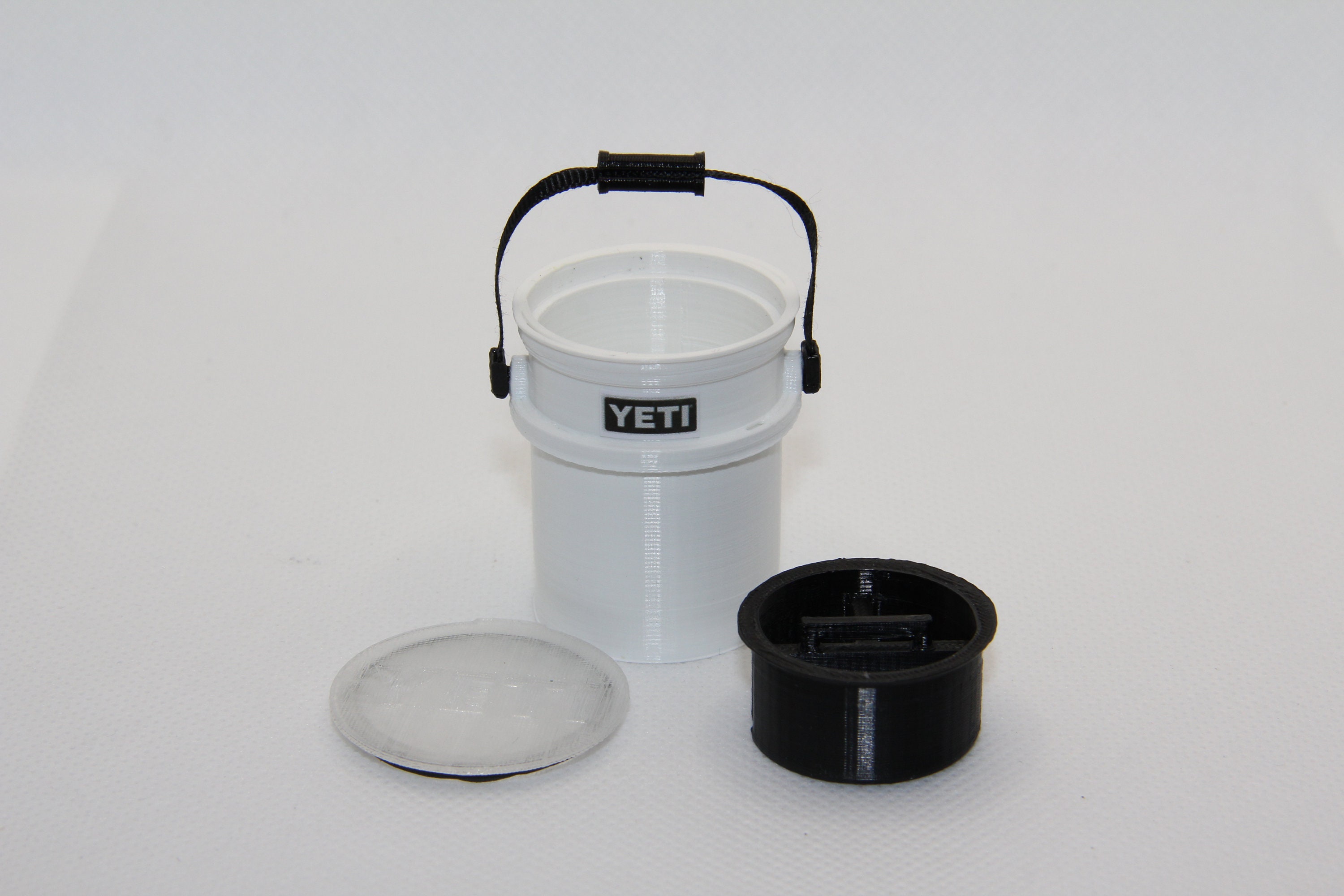 1:6 Scale Miniature Yeti Bucket With Lid 3D Printed 