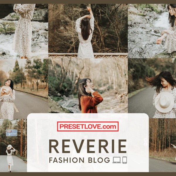 7 Reverie Light | Lightroom Mobile Presets and Desktop | Fashion Blogging, Instagram Filter, Portrait, Light and Airy, Soft, Social Media