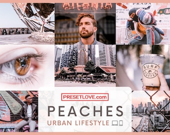Peaches Urban Lifestyle Preset | Mobile and Desktop | Bright, Pastel Pink, Travel, Fashion, Blogging, Instagram Filter | PresetLove.com