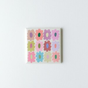 Retro Flower Fridge Magnet