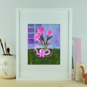 Octopus Art | Tiki Art Print | Giclee Fine Art Print | Pop Art | 8” x 10” | Archival Print of Original Work, Unframed