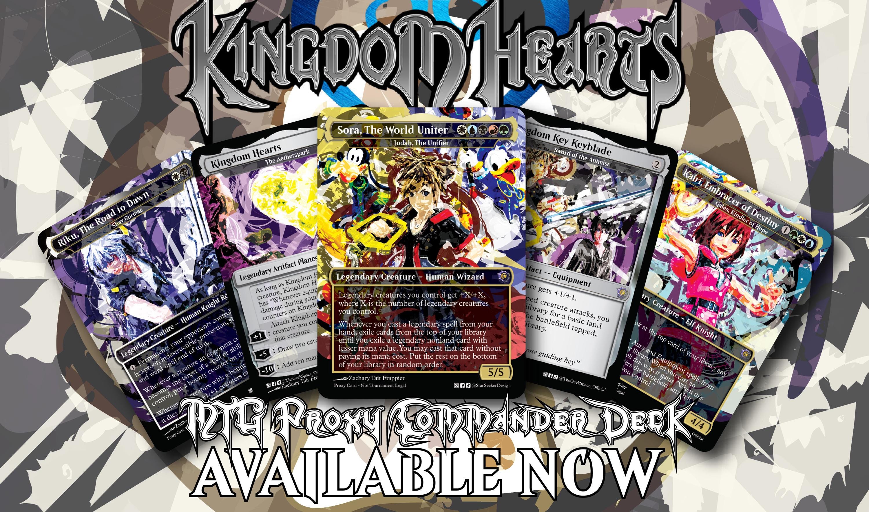 Kingdom Hearts Magic The Gathering Proxy Commander Deck