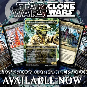 Star Wars: The Clone Wars Magic The Gathering Proxy Commander-deck