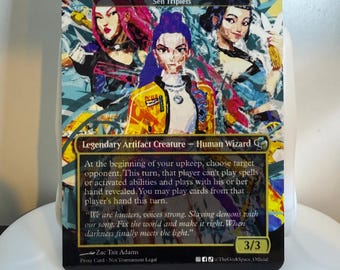 HUNTR/X, Golden Honmoon (sen Triplets) Magic the Gathering Proxy