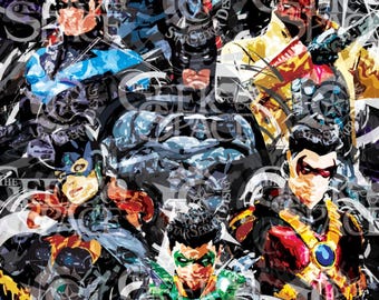 Bat Family Fan Art Print