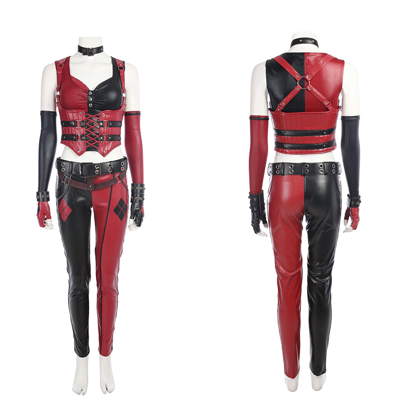 Batman Arkham City Harley Quinn Cosplay Costume Adult Women Etsy