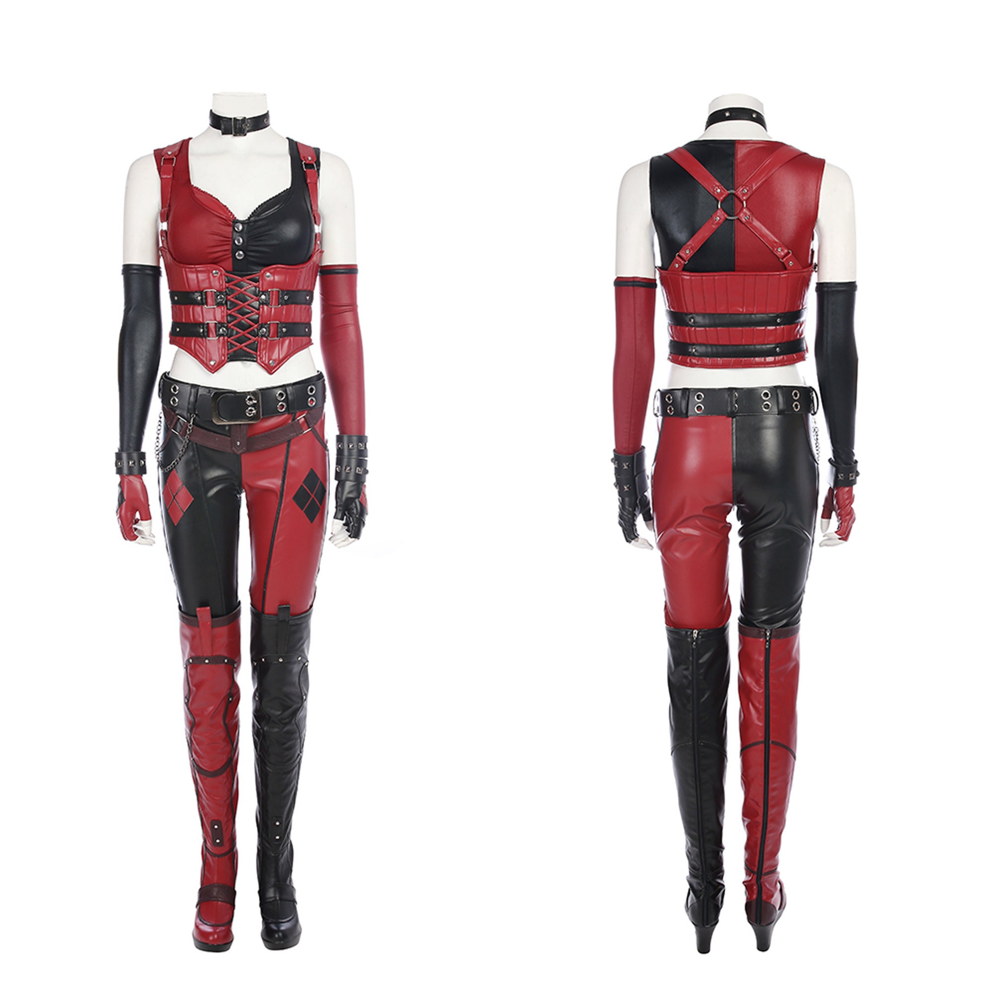 Batman Arkham City Harley Quinn Cosplay Kostüm Erwachsene