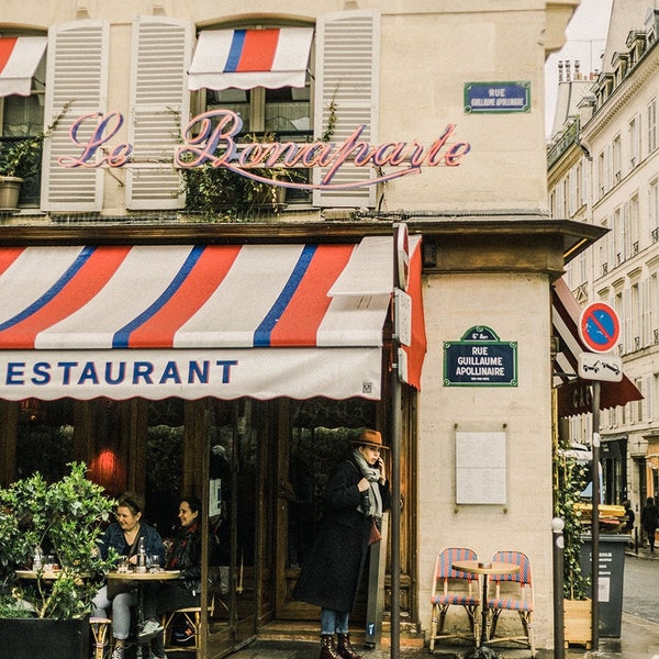 Paris Le Bonaparte Saint Germain Cafe Photography Fine Art Print