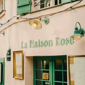 Paris Montmartre La Maison Rose Cafe Film Photography Fine Art Print