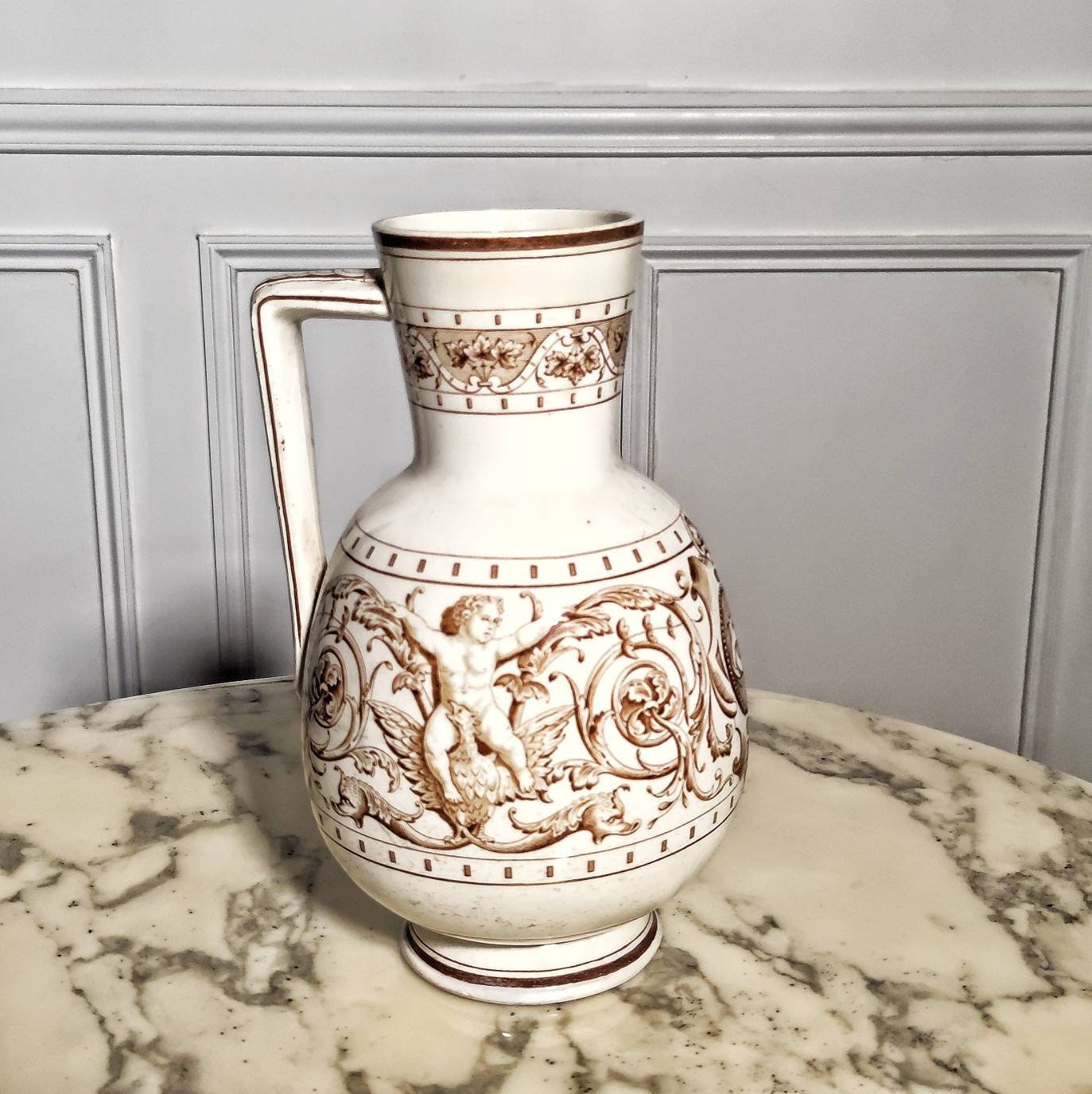 Cruche Jules Vieillard en Faïence