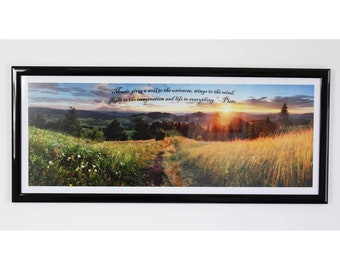 Inspirational Music Quotation Print (Panoramic 30 x 12 Inches)