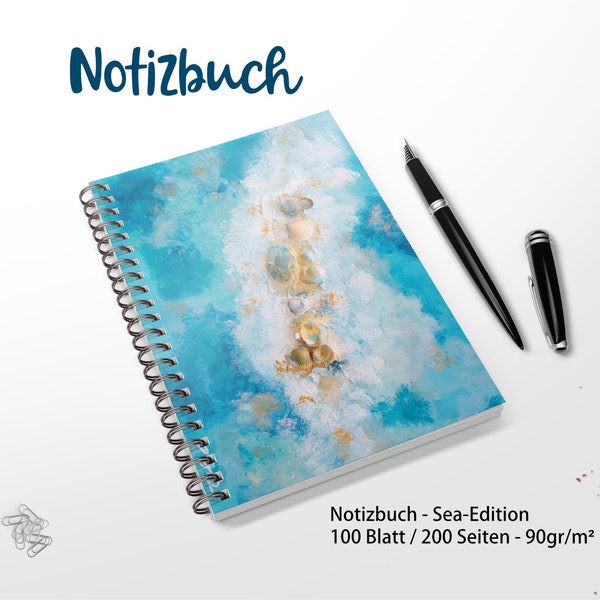 Design Notizbuch - Sea-Edition - Dream Book | DIN A4 - Spiralbuch - Journal