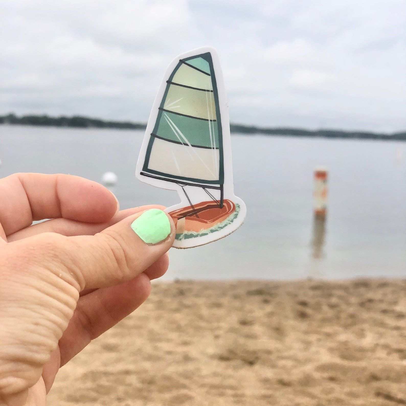 DINGHY SAILBOAT vinyl sticker Etsy