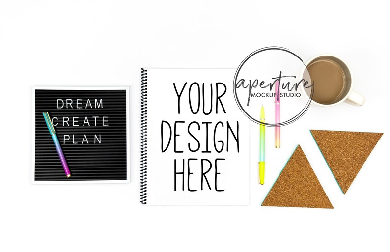 Download 8.5x11 Spiral Notebook Mockup Bundle Coil Bound Book Mock Up | Etsy