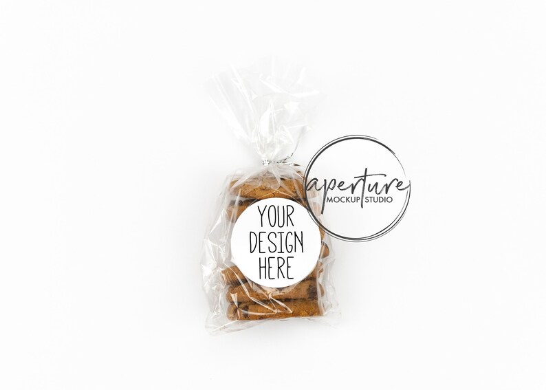Download Round Label Mockup 2.5 Round Sticker Mockup Favor Bag | Etsy