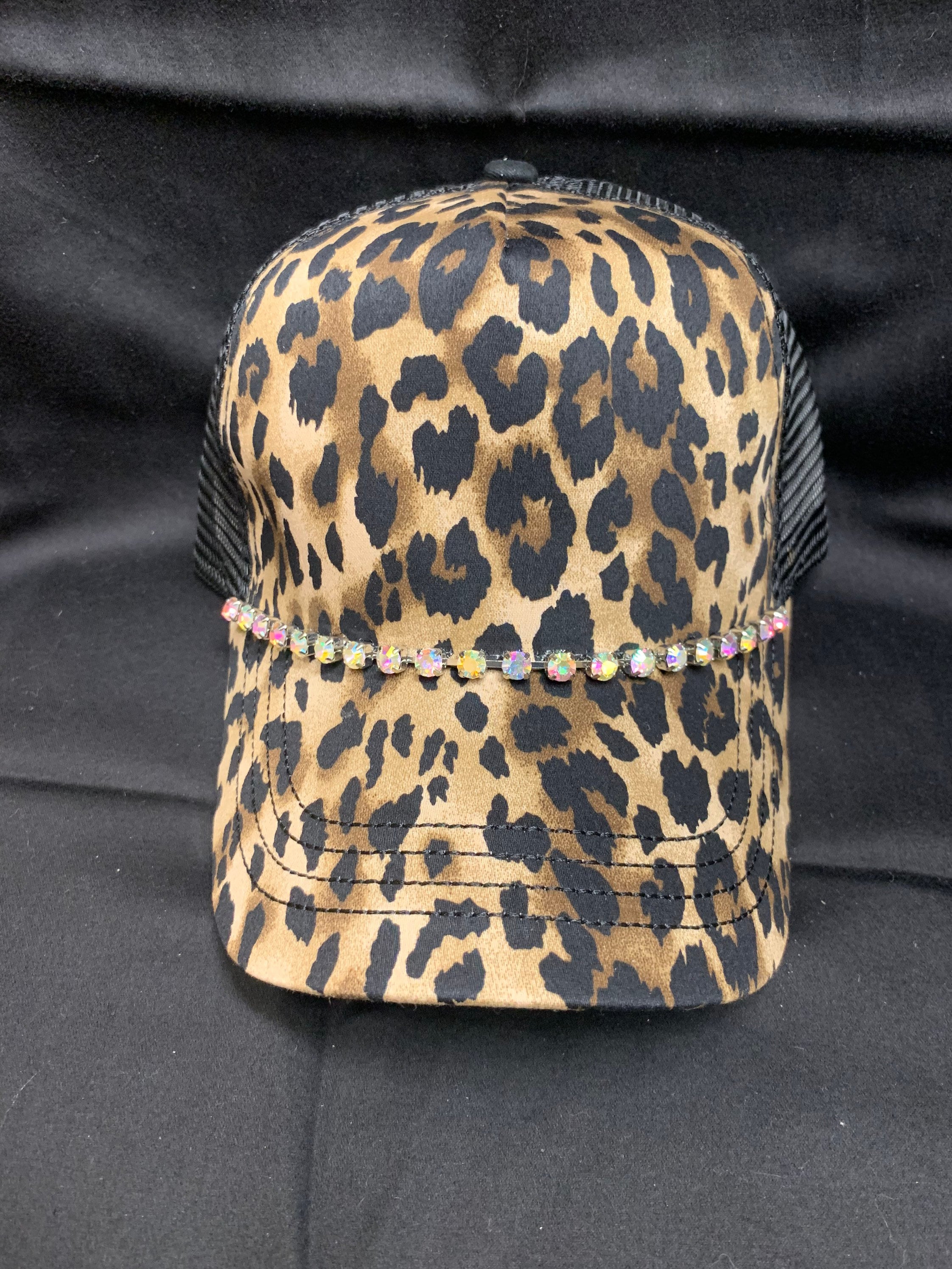 Leopard Cheetah Print Rhinestone Hat - Etsy
