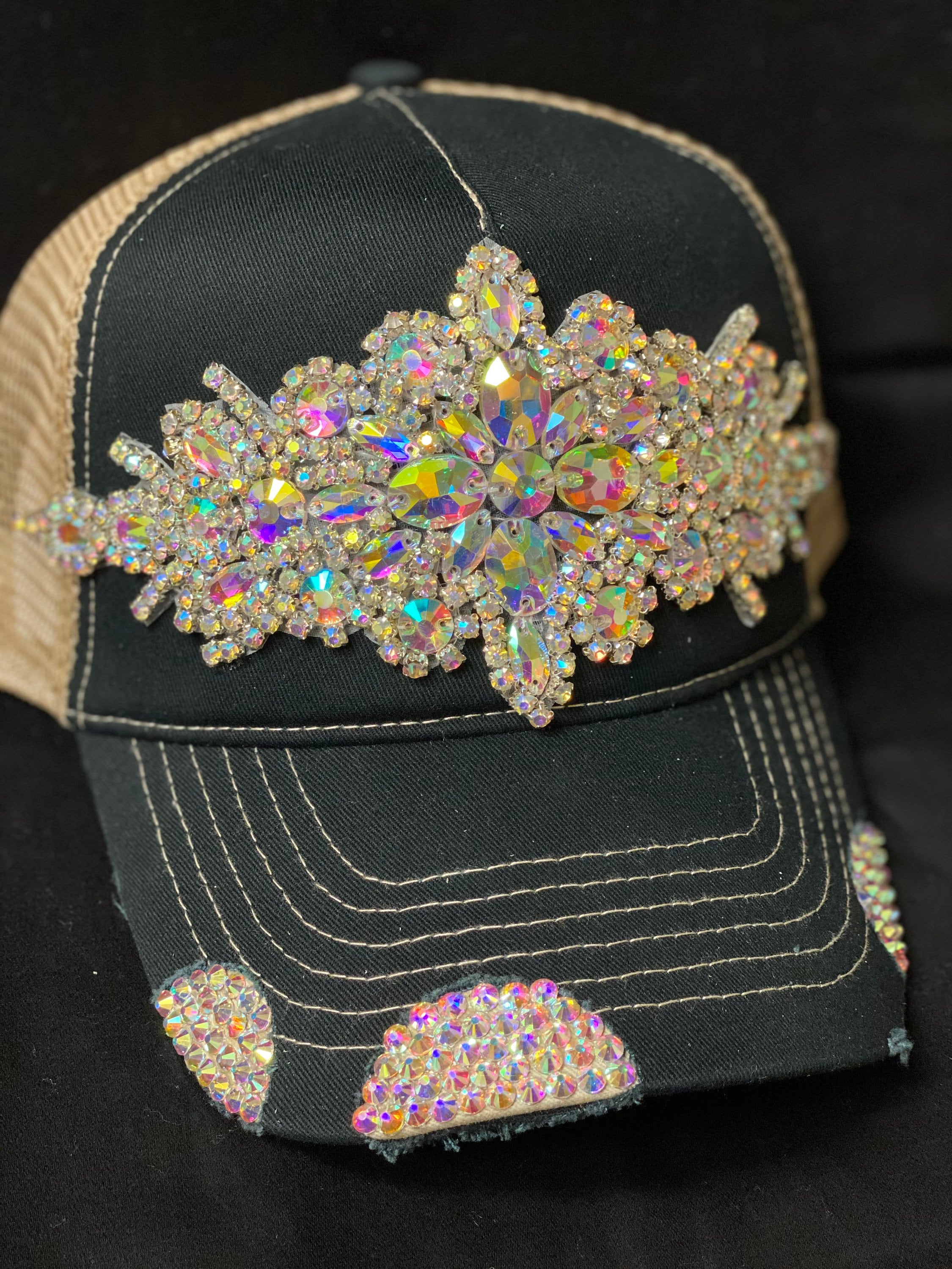Ladies blinged hat Womens Bling Hat - Etsy main image 3