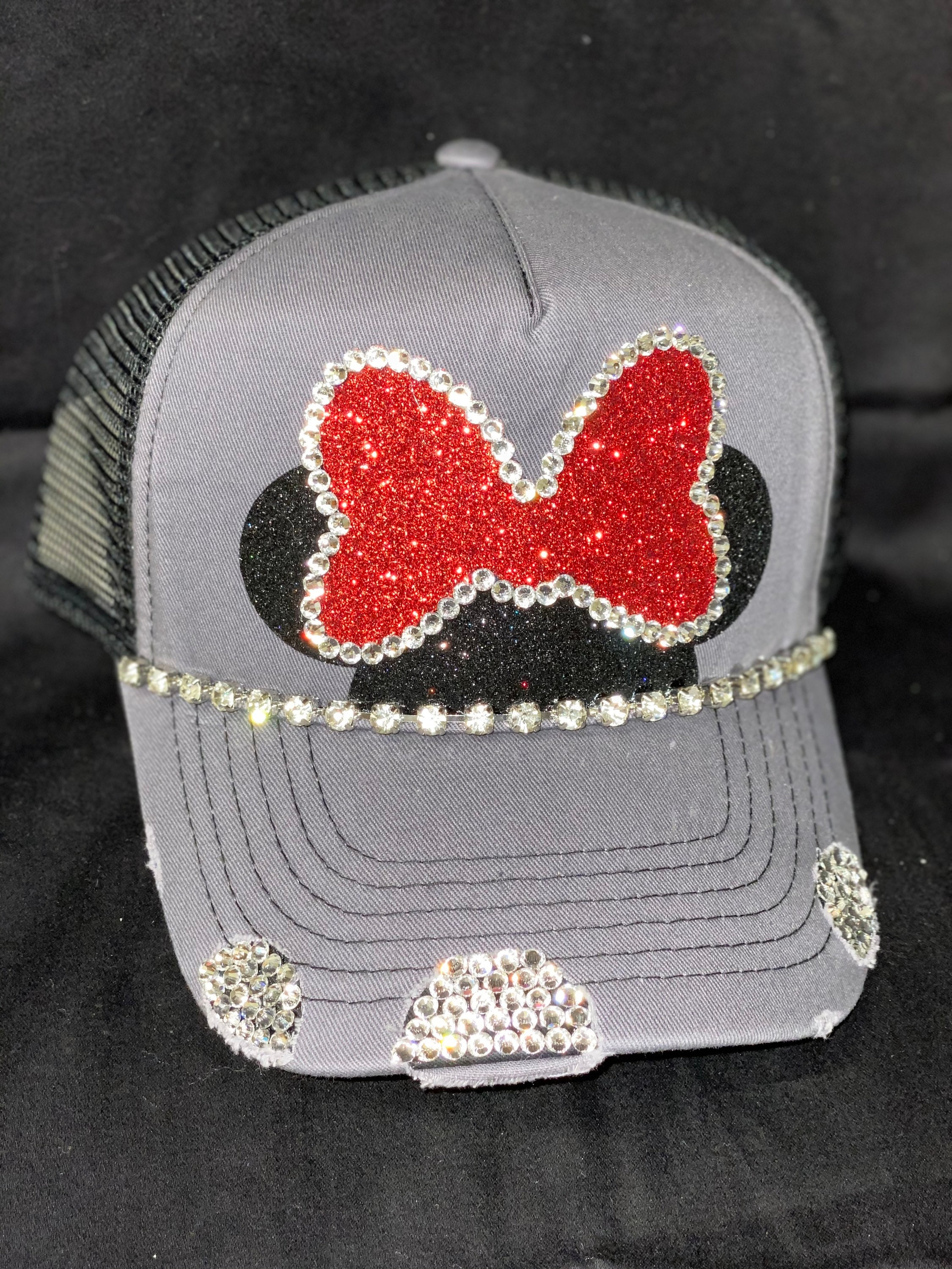 Vintage, Minnie character hat, Trucker, Blinged, hand made il_fullxfull.4491884139_hmy4.jpg main image 2
