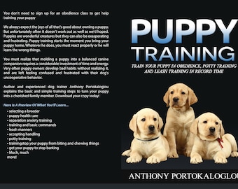 PUPPY TRAINING BOOK for Beginners