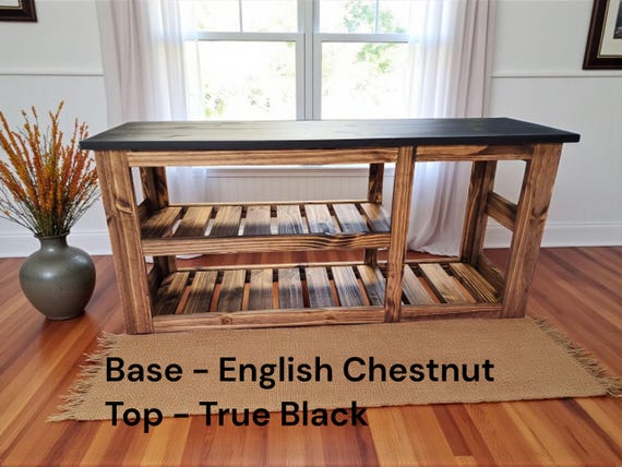 Handmade 40-Inch Entryway Bench with Shoe and boot Storage