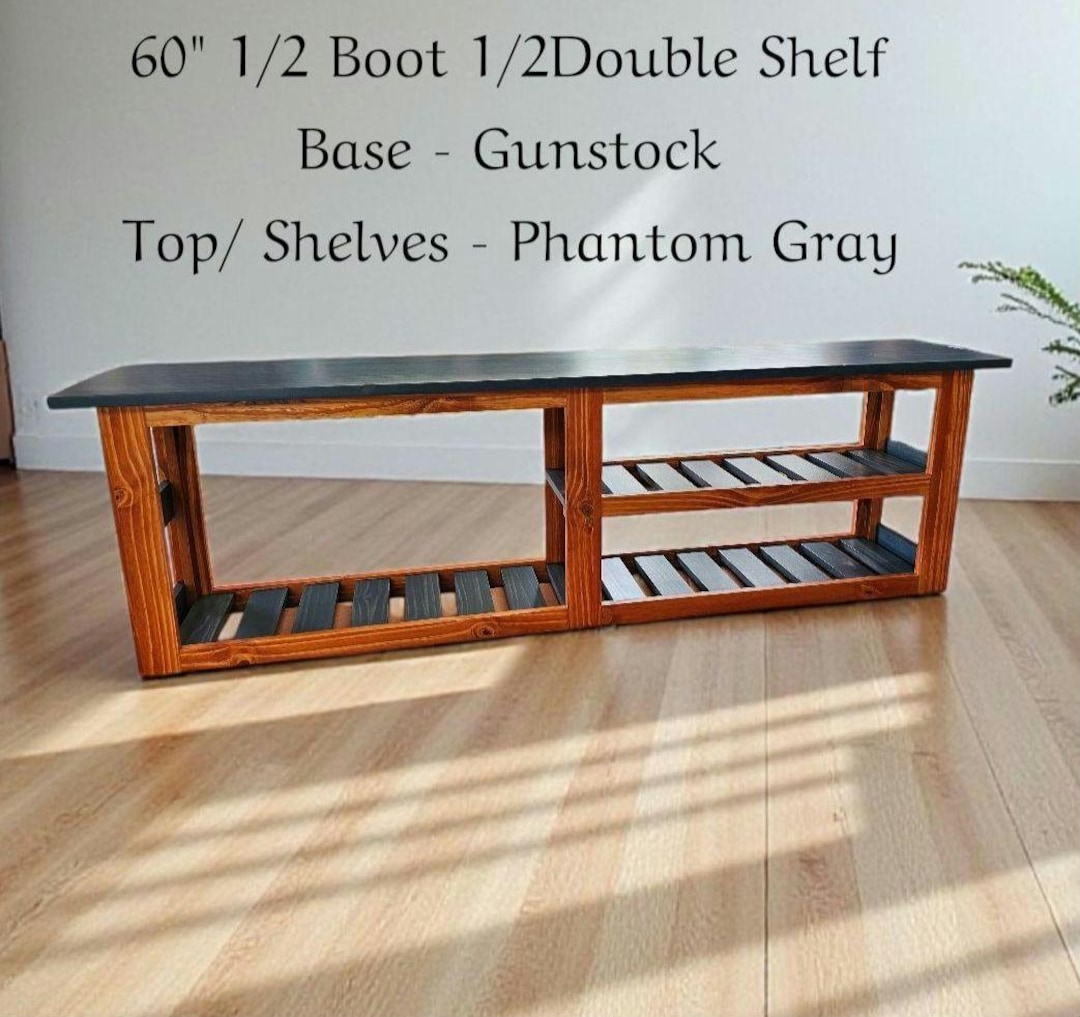 60 Inch Entryway Bench With Boot Storage - Etsy