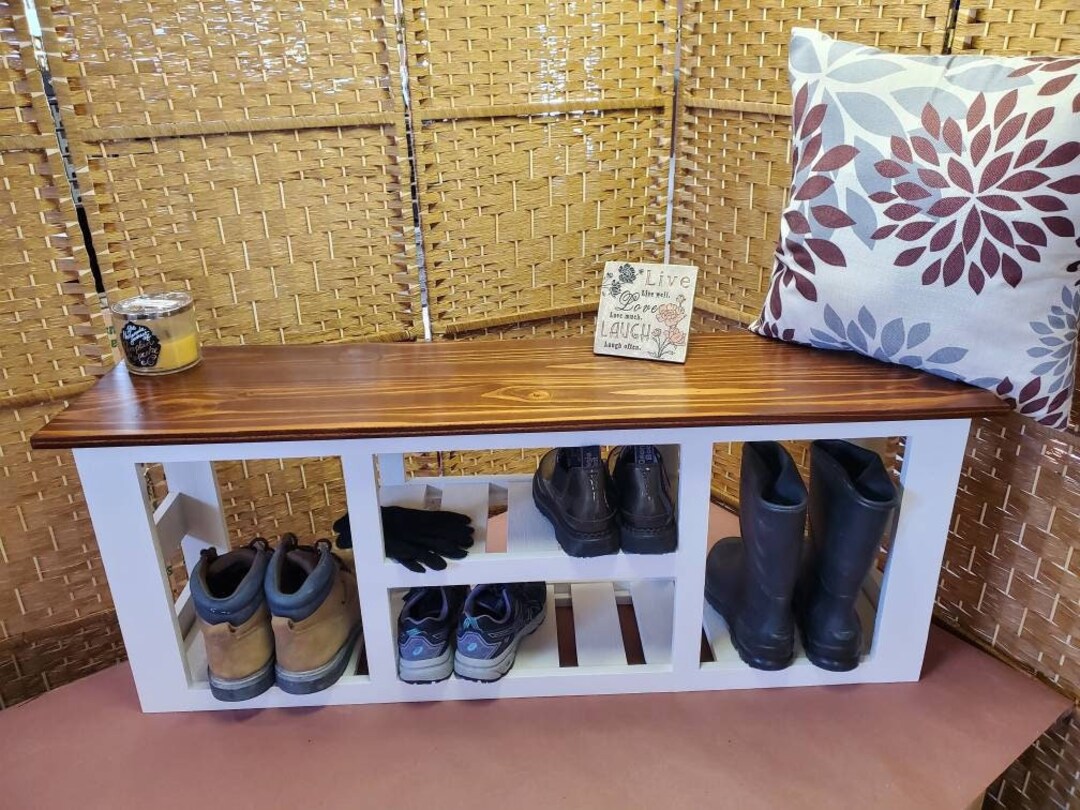 46 Inch Custom Handmade Entry Bench!! Featuring 2 Boot Cubbies!! Your ...