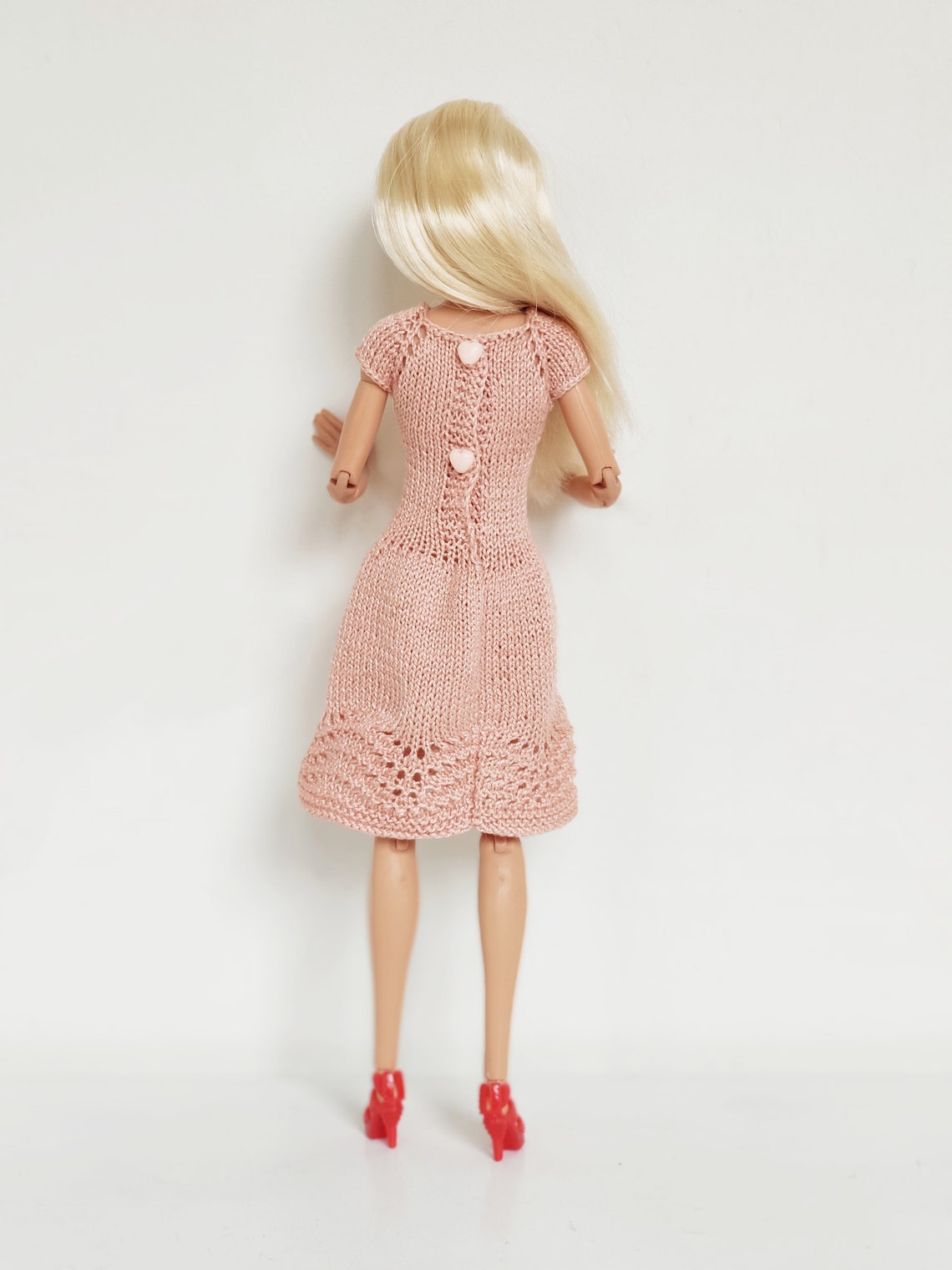 PDF Doll Clothes Knitting Pattern. Knitted Dress for Barbie. | Etsy