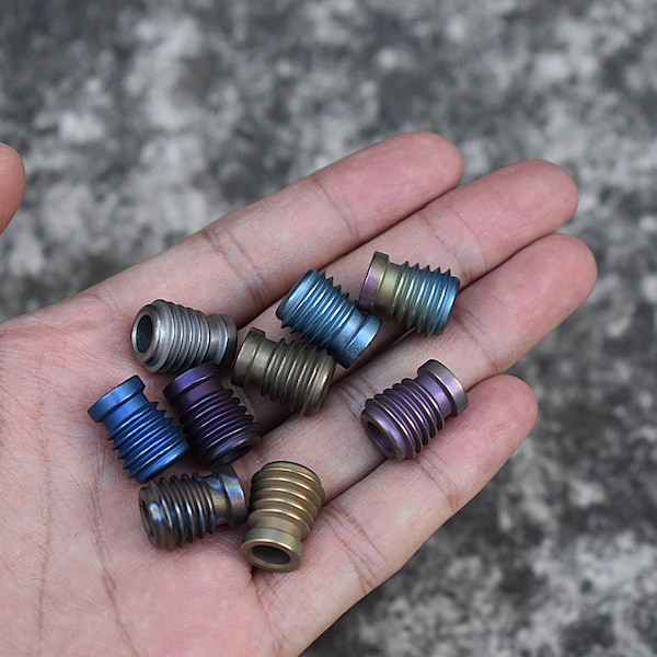 Titanium EDC bead for / with lanyard