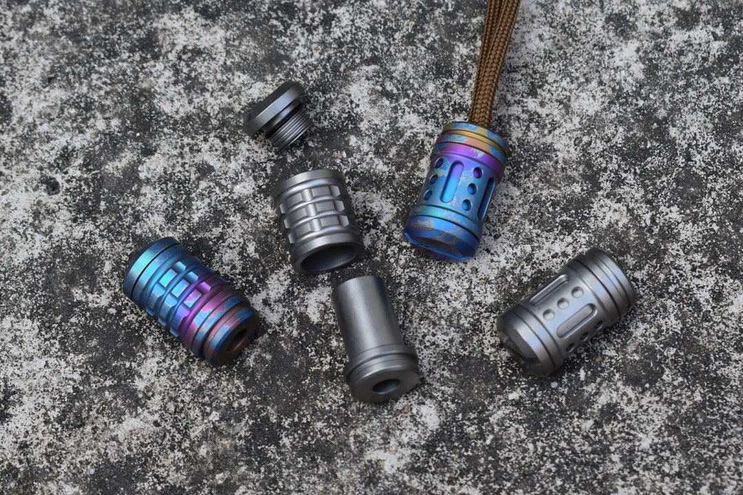 Titanium EDC bead for / with lanyard/Removable