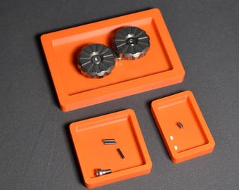 EDC Tray Set – Stackable Organizer for Screws, Keys, and Fidget Toy Parts