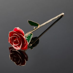 Burgundy Bliss - Real Rose Dipped in 24k Gold - Eternal Rose